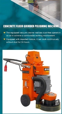Epoxy Stone Concrete Floor Grinding Machine With Motor Power 3.7KW*4P(5HP) For Terrazzo Marble